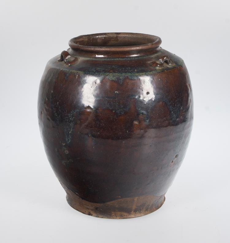 Gran tinaja en cerámica. Sur de China. Siglo XIX.